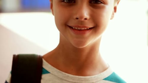 Happy Child Smiling at the Camera Close Up