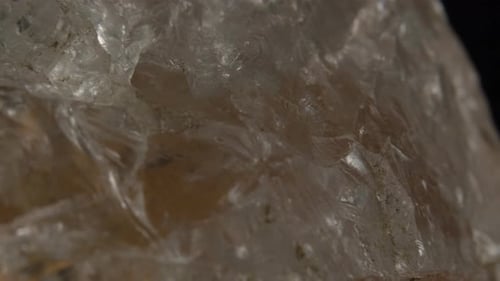 Translucent Crystal Close-Up Revealing Intricate Mineral Texture