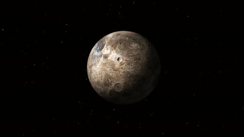 Planète Cérès 3D réaliste et fictive
