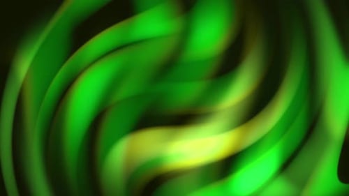 Abstract Green Swirl Fluid Motion Background Loop