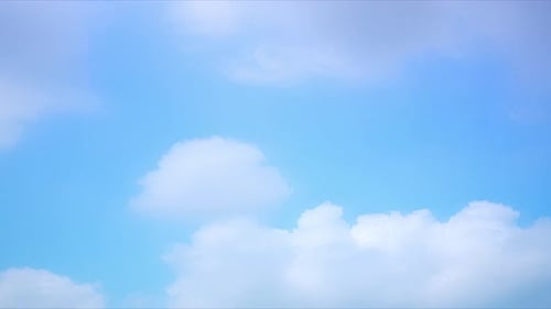 4K Zeitraffer von wunderschönem blauem Himmel mit Wolkenhintergrund, Blauer Himmel mit Wolken und Sonne.