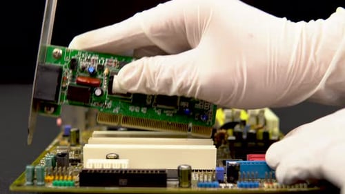 Installing a Network Card on The Motherboard. Network Data Transmission System via Wire. Many