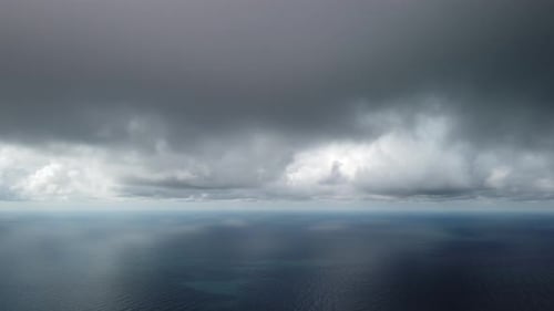 Abstract Aerial Nature Summer Ocean Sunset Sea and Sky Background