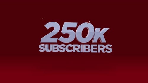 3D YouTube Subscriber Milestone Celebration