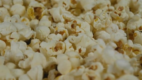 Gros plan sur le pop-corn, fermé et détaillé