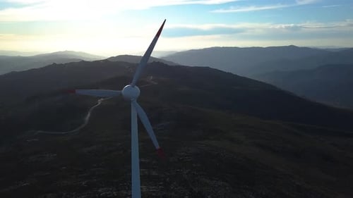 Windkraft Sunset