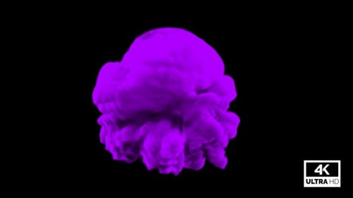 Fluid Purple Smoke Cloud Rise Reveal