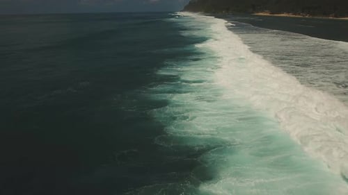 Aerial View Beautiful Beach