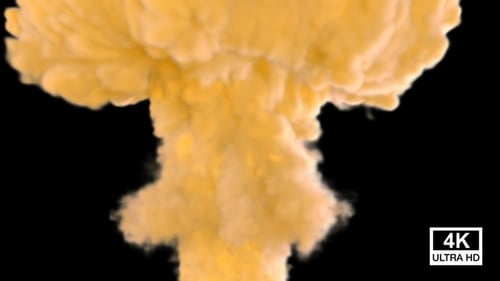 Humo de color amarillo que fluye y se extiende al techo V6