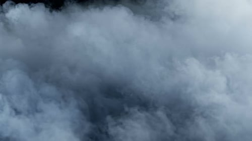Billowing Smoky Clouds on a Dark Background