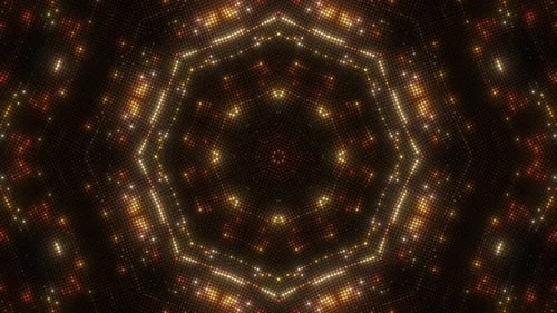 Dynamic Geometric LED Lights Sparkling Background Loop