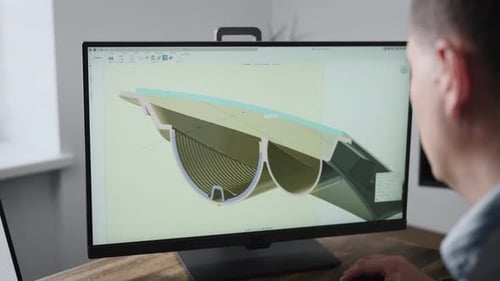 An Experienced Senior Engineer Leads the Development of Structures and Parts for the Automotive