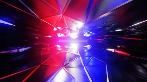 4K Abstract Geometry Animation | Futuristic Digital Technology Background Loop