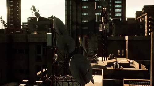 Roofs of Abandoned Ghost Town