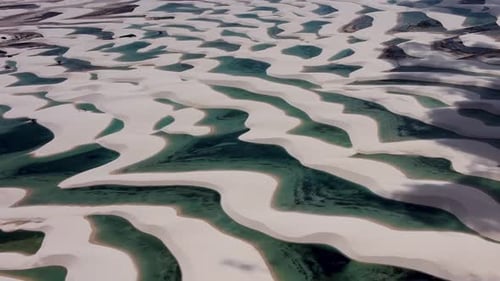 Desert landscape of Lencois Maranhenses, Maranhao, Brazil.