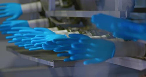 Atelier de fabrication de gants en nitrile et d'articles en caoutchouc