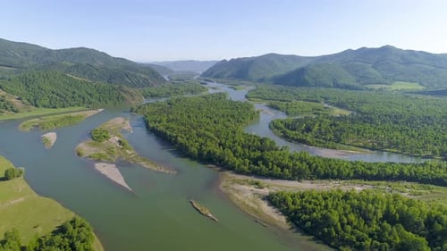 Flying over Delta River 3