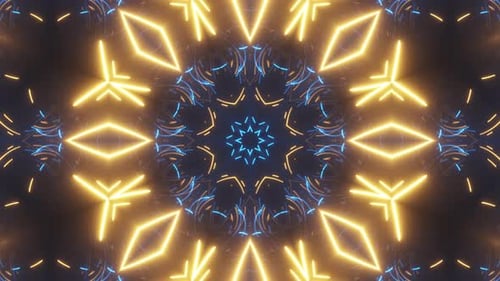 Futuristisches digitales technologisches abstraktes helles Kaleidoskop
