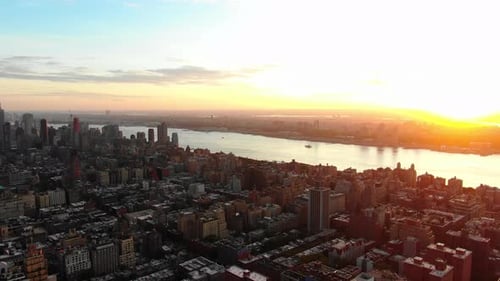 Skyscrapers and Buildings in Manhattan New York City Skyline