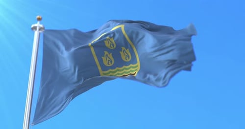Flagge von Baku, Aserbaidschan