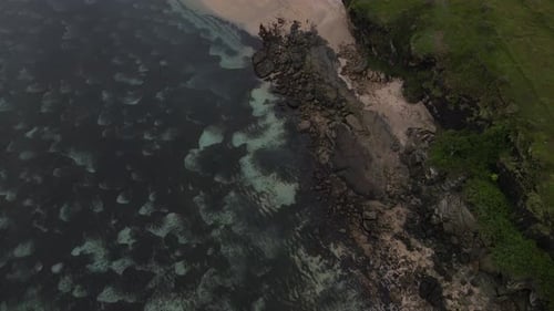 Aerial view beach