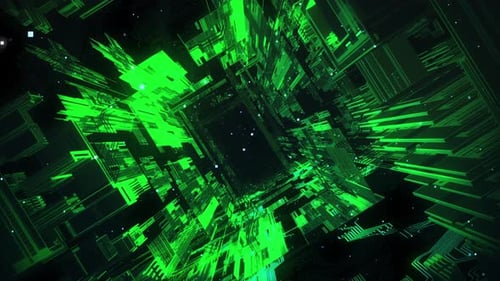Digitaler Weltraumtunnel Hintergrund 4K