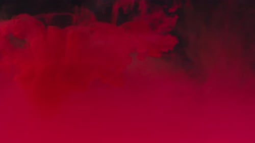 Colorful Ink Flowing and Mixing in Dark Liquid