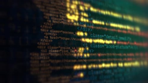 Website Development Concept with Glowing Commends