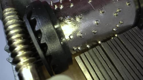 Music Box Mechanism Playing a Melodious Tune