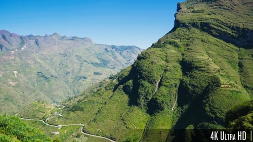 4K Amazing Karst Mountain Landscape in Dong Van, Ha Giang Province, Vietnam