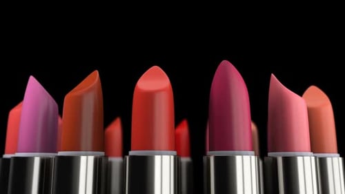 Colorful Lipsticks Retracting and Extending for Beauty and Cosmetics Promotion