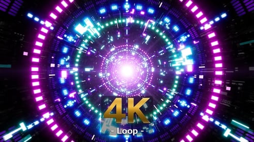 Túnel festivo Neon VJ