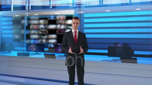 Virtual Studio Set 1010 Camera 01