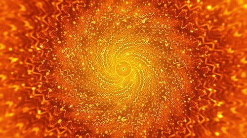 Orange leuchtende Spirale