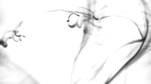 Black Ink Drops In Water