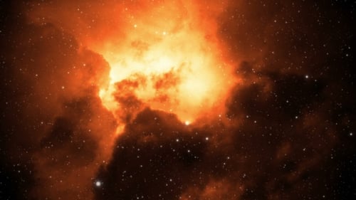 Mesmerizing Abstract Nebula and Stars Space Background Loop