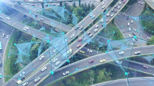 Smart traffic big Data concept