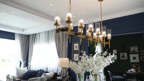 Beautiful Dining Area Fully Furnished with decorative objects