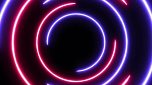 Looped Neon Circles