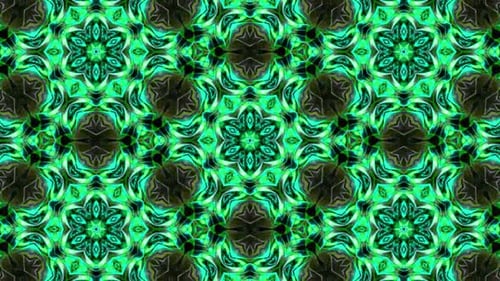 Green Blur Motion Looped Kaleidoscope