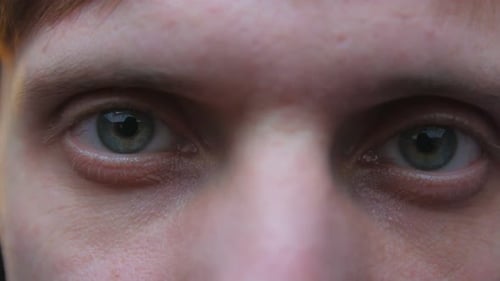 Man Eyes Close Up