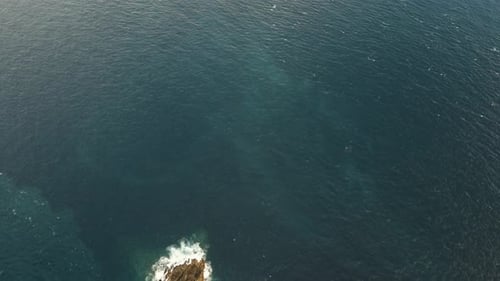 Rocky Island in the Ocean