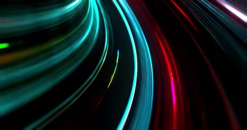 Abstract energy tunnel in space. Wormhole through time and space.