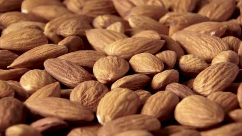 A Rotating Shot of Almonds