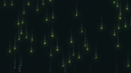 Digital background matrix. Binary computer code