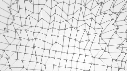 Abstract Geometric Plexus Network Undulating Data Grid Background