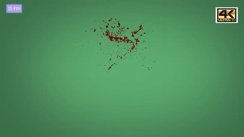 Realistic Blood Splatter Transition with Alpha Channel