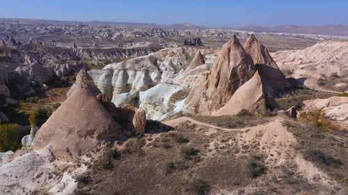 Scenic View of Rock Formations at Goreme National Park.