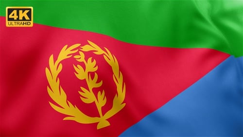 Eritrea National Flag Looping Animation