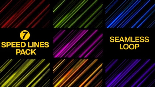 Anime Speed Lines Pack Seamless Loop V2